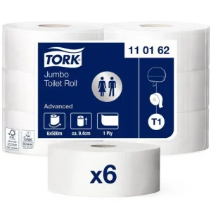 Toalettpapper TORK Uni T1 1-lag 500m