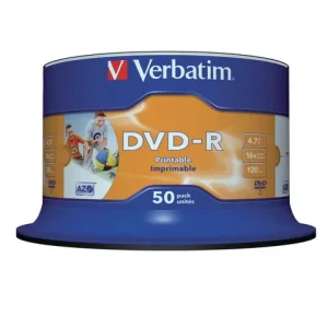 DVD-R VERBATIM 4.7GB Printable 50/fp