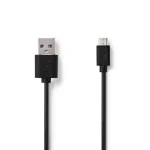 Kabel NEDIS USB-A ha - USB Micro B 1m sv