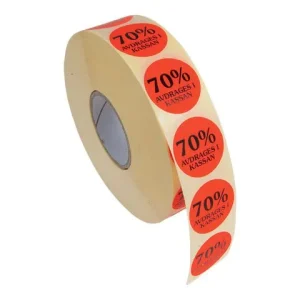 Etikett 70% avdrages i kassan 2000/RL