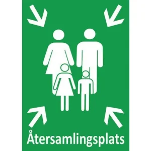 Skylt Återsamlingsplats A3 Aluminium