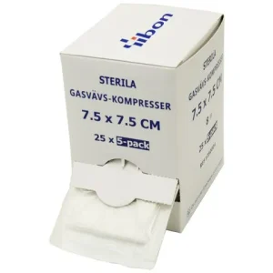 Kompress GV steril 5-p 7,5x7,5cm 125/fp