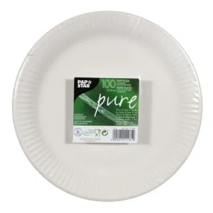 Tallrik PURE FSC Papp 23cm stark 100/fp