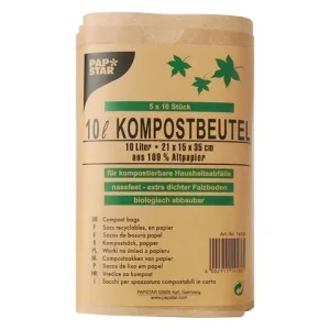 Kompostpåse PURE 10L brun 50/fp