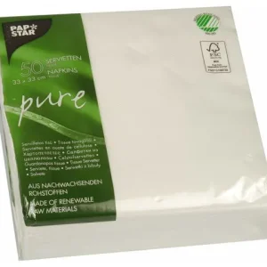 Servett PURE FSC 33x33 2-lags vit 50/fp