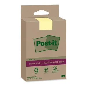 Notes POST-IT SS rec 102x152mm gul 4/fp