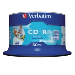 CD-R VERBATIM 700MB Printable 50/fp
