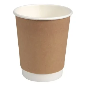 Pappersbägare double wall 24cl bru 25/fp