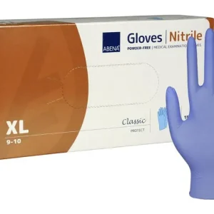 Nitrilhandske puderfri blå XL 150/fp