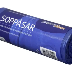 Papperskorgspåse HD 30L 12my knyt 25/rl