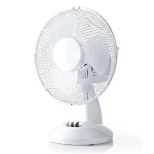 Bordsfläkt NEDIS 23 cm 22W plast vit