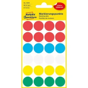 Färgkodningsprick AVERY Ø18mm färg 96/fp