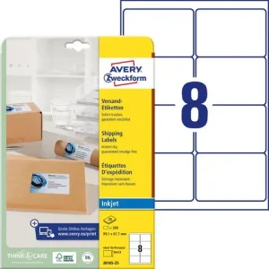 Etikett AVERY QD 99,1x67,7 200/fp