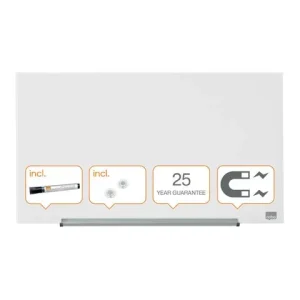 Glastavla NOBO 31' Widescreen vit