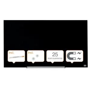 Glastavla NOBO 45' Widescreen svart
