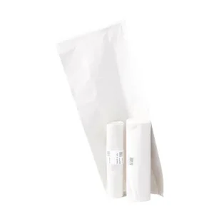 Plastsäck POLY LD 60L 45my vit 25/rl