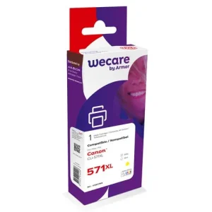 Bläckpatron WECARE CANON CLi-571XL gul