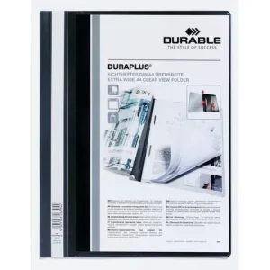 Offertmapp DURAPLUS EU m.ficka A4 svart