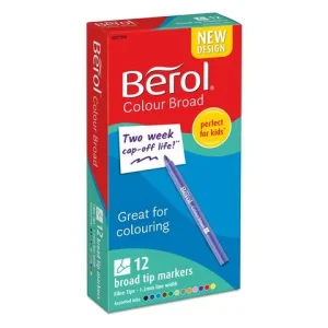 Fiberpenna BEROL Colourbroad 12/fp