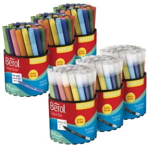 Fiberpenna BEROL Storpack Fine Broad 252