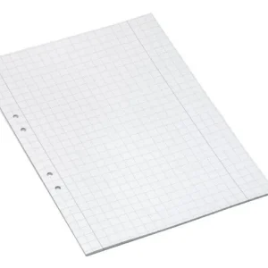 Lösblad A4 rutat 10x10mm hålat 500/fp