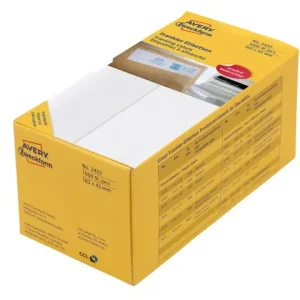 Etikett AVERY frankering 163x43mm1000/fp