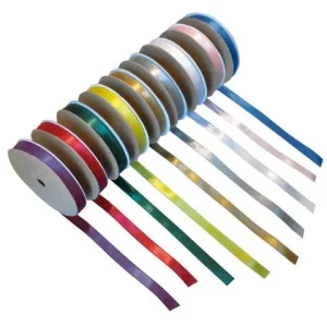 Satinband 10mmx30m gul