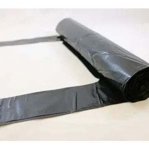 Plastsäck knyt LD 125L 50my svart 8/rl
