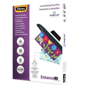 Laminat FELLOWES A4 80mic klar 100/fp