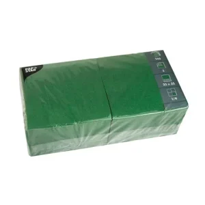 Servett 3-lags 33x33cm mörkgrön 250/fp