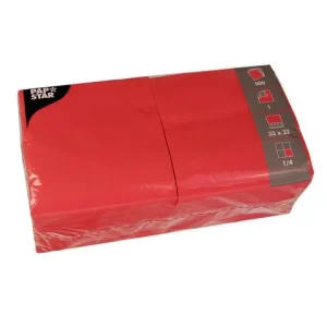 Servett 1-lags 33x33cm röd 500/fp