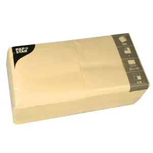 Servett 1-lags 33x33cm creme 500/fp