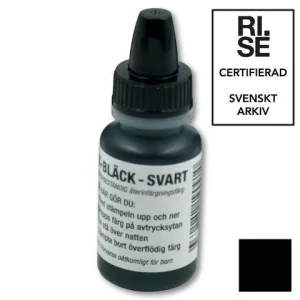 Stämpel K-Bläck 10 ml svart (arkivbest)