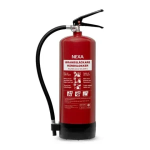 Brandsläckare NEXA 6kg pulver röd 55A