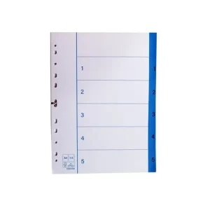 Pappersregister A4 1-5 20/fp