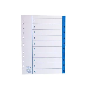 Pappersregister A4 1-10 10/fp