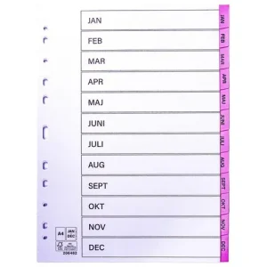 Register plastflik jan-dec rosa 10/fp