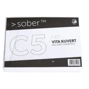 Kuvert konsument fp C5 FH vit 10/fp