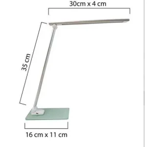 Bordslampa UNILUX Popy Led silver/vit