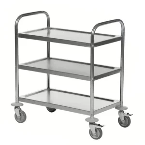Rostfritt rullbord 3 plan