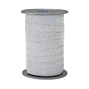 Glitterband 10mmx100m silver