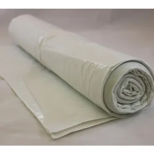 Plastsäck LD 150L 42my med hål vit 25/rl