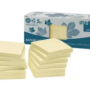 Notes INFO NOTES recy 75x75 gul 12/fp