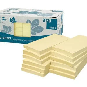 Notes INFO NOTES recy 75x125 gul 12/fp
