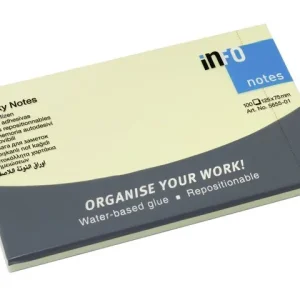 Notes INFO NOTES 75x125mm gul
