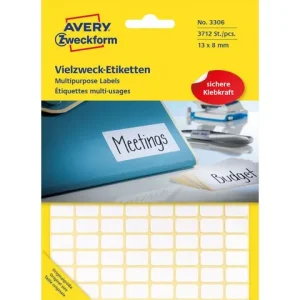 Etikett AVERY handskriv 13x8mm 3712/fp