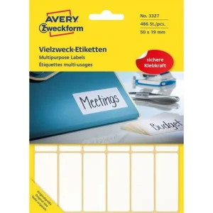 Etikett AVERY handskriv 50x19mm 486/fp