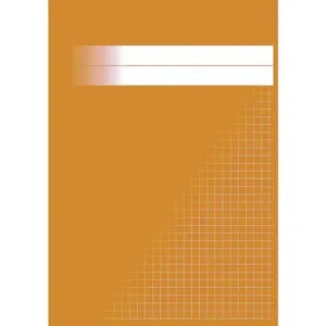 Räknehäfte A5 rutat 5x5mm orange