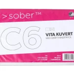 Kuvert SOBER C6 90g Fukthäftande 50/fp