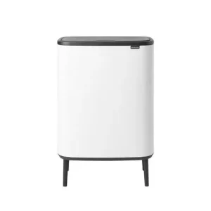 Papperskorg BRABANTIA Bo Touch 60L vit